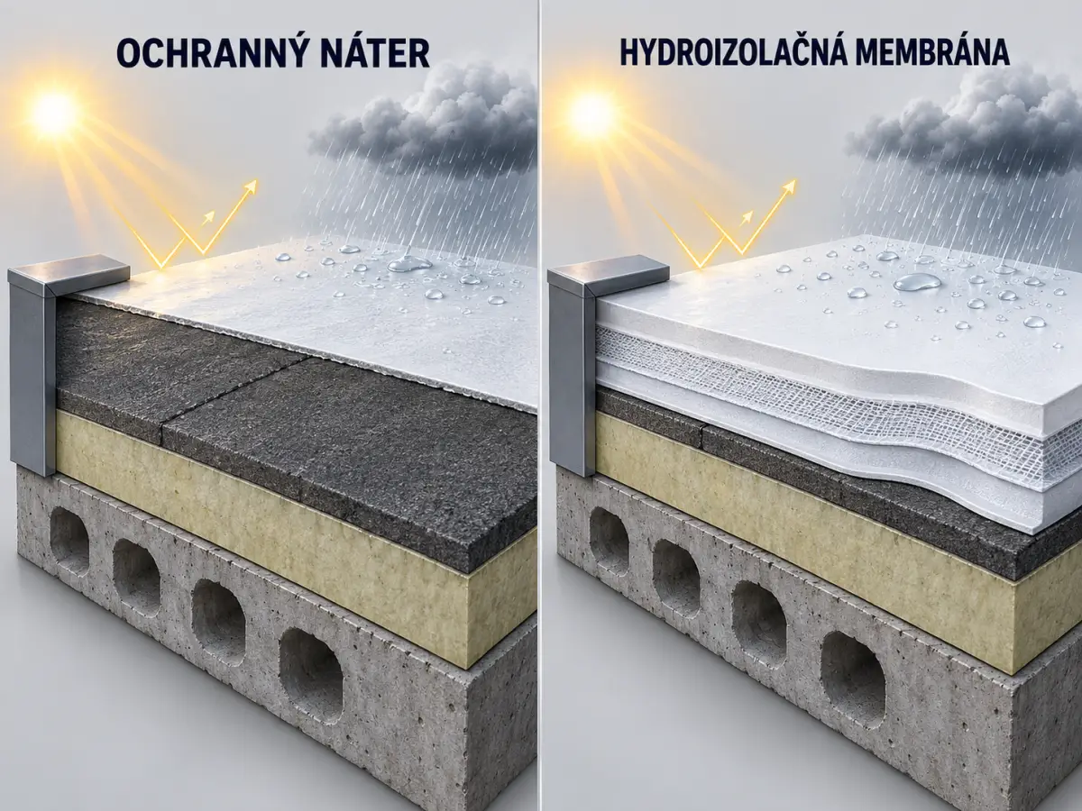 Hydroizolačná membrána nie je obyčajný strešný náter
