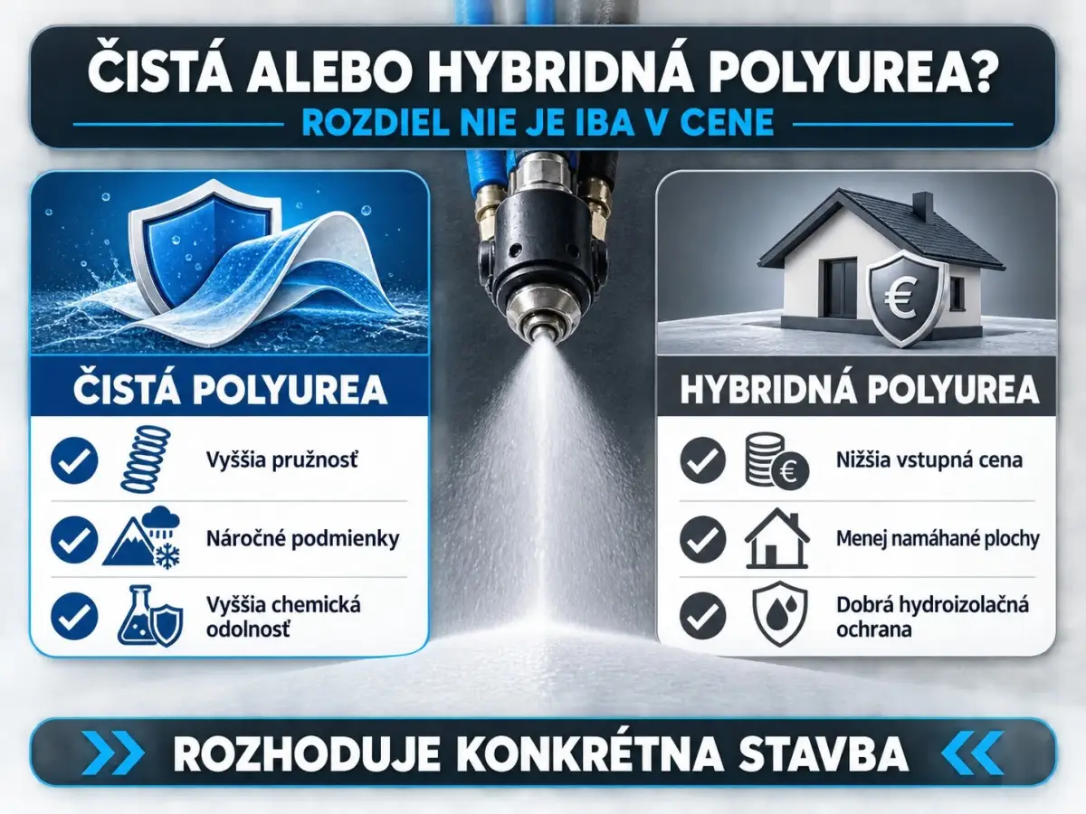 ČISTÁ ALEBO HYBRIDNÁ POLYUREA? ROZDIEL NIE JE IBA V CENE